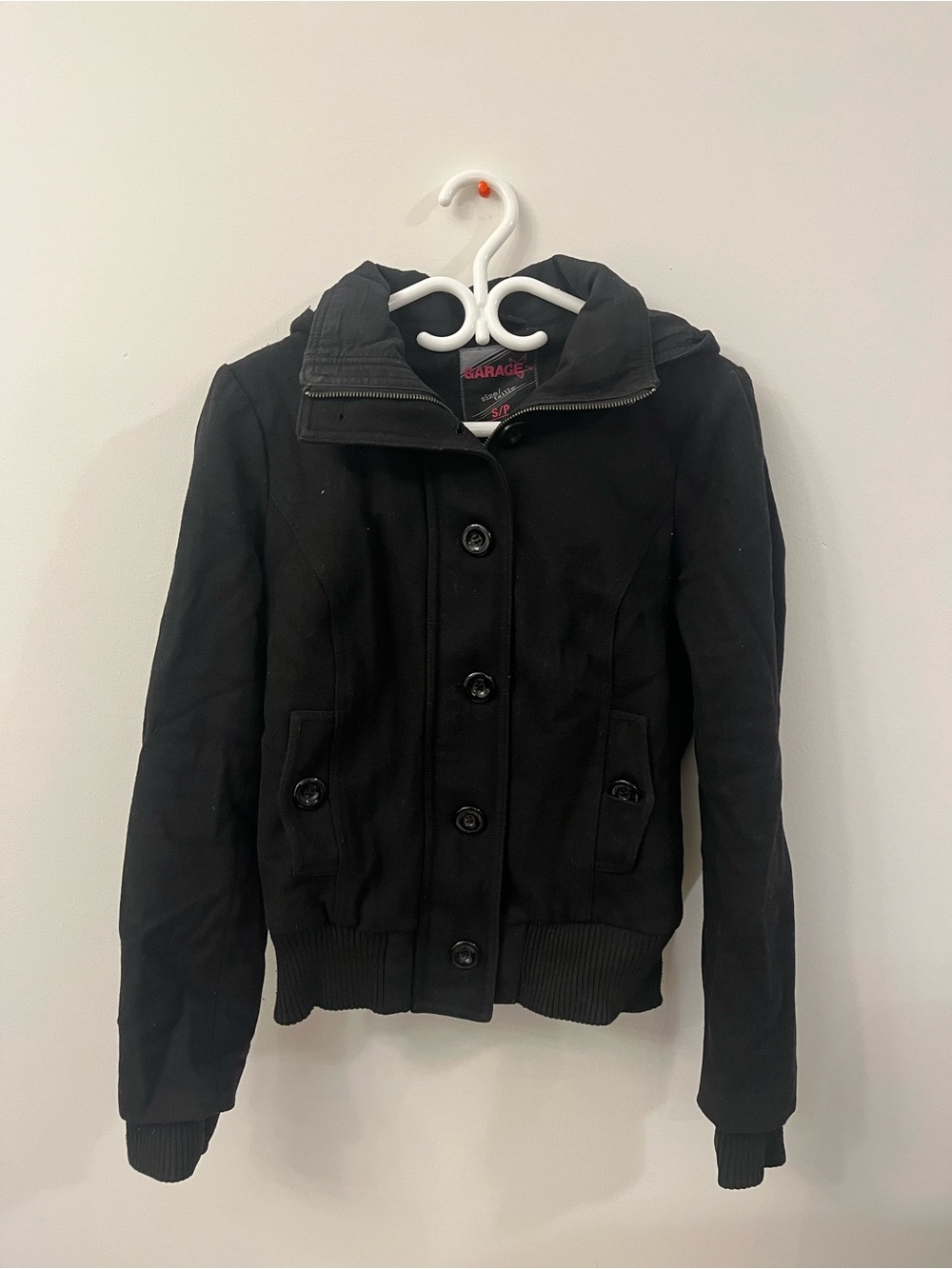 Garage Hooded Peacoat Jacket